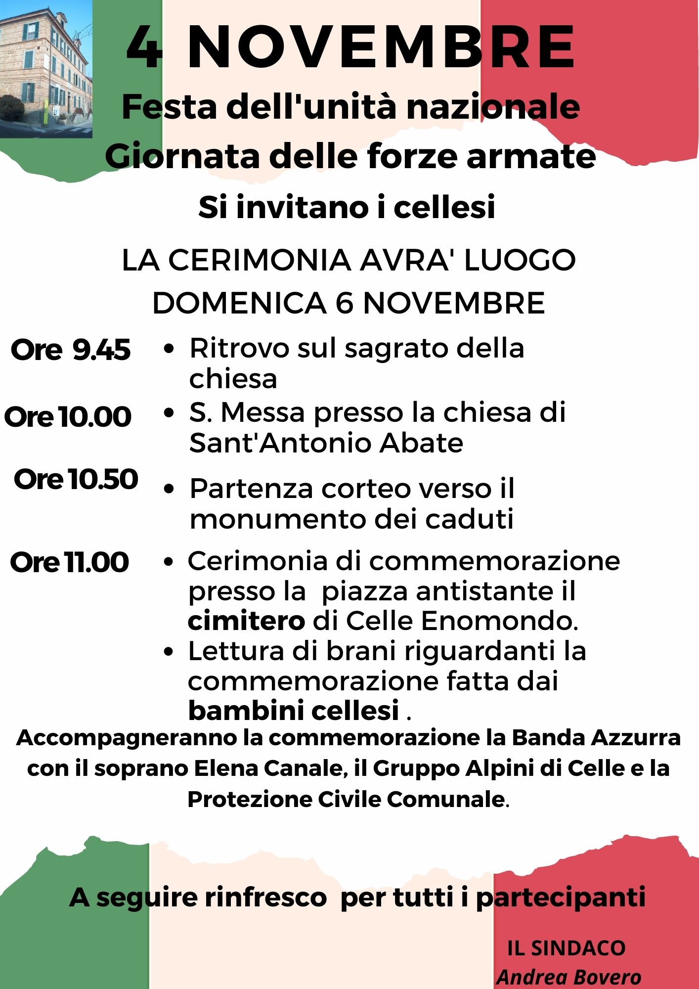 Cerimonia per la Festa dell'Unità Nazionale - Giornata delle Forze Armate