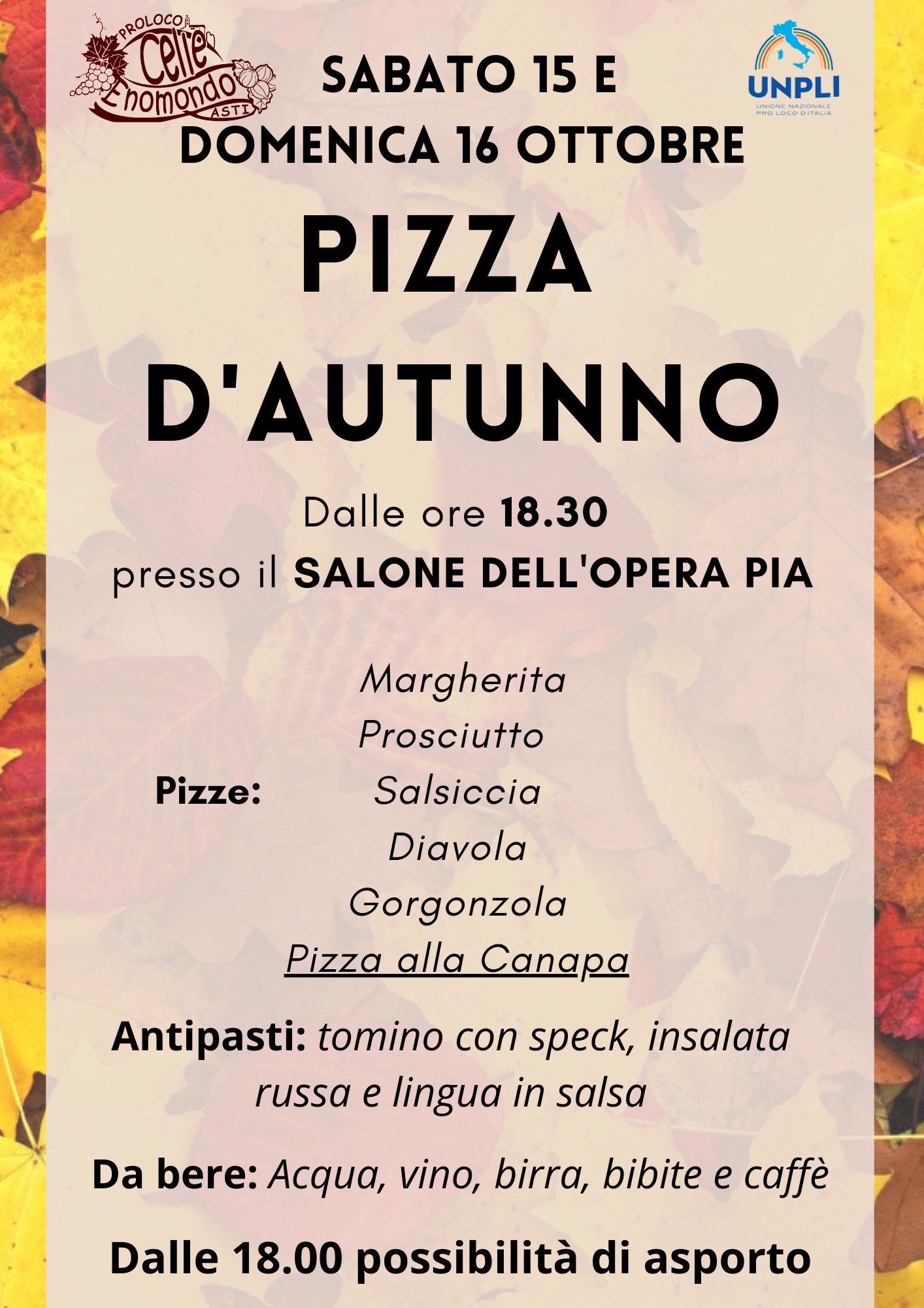 Celle Enomondo | Pizza d'Autunno (edizione 2022)