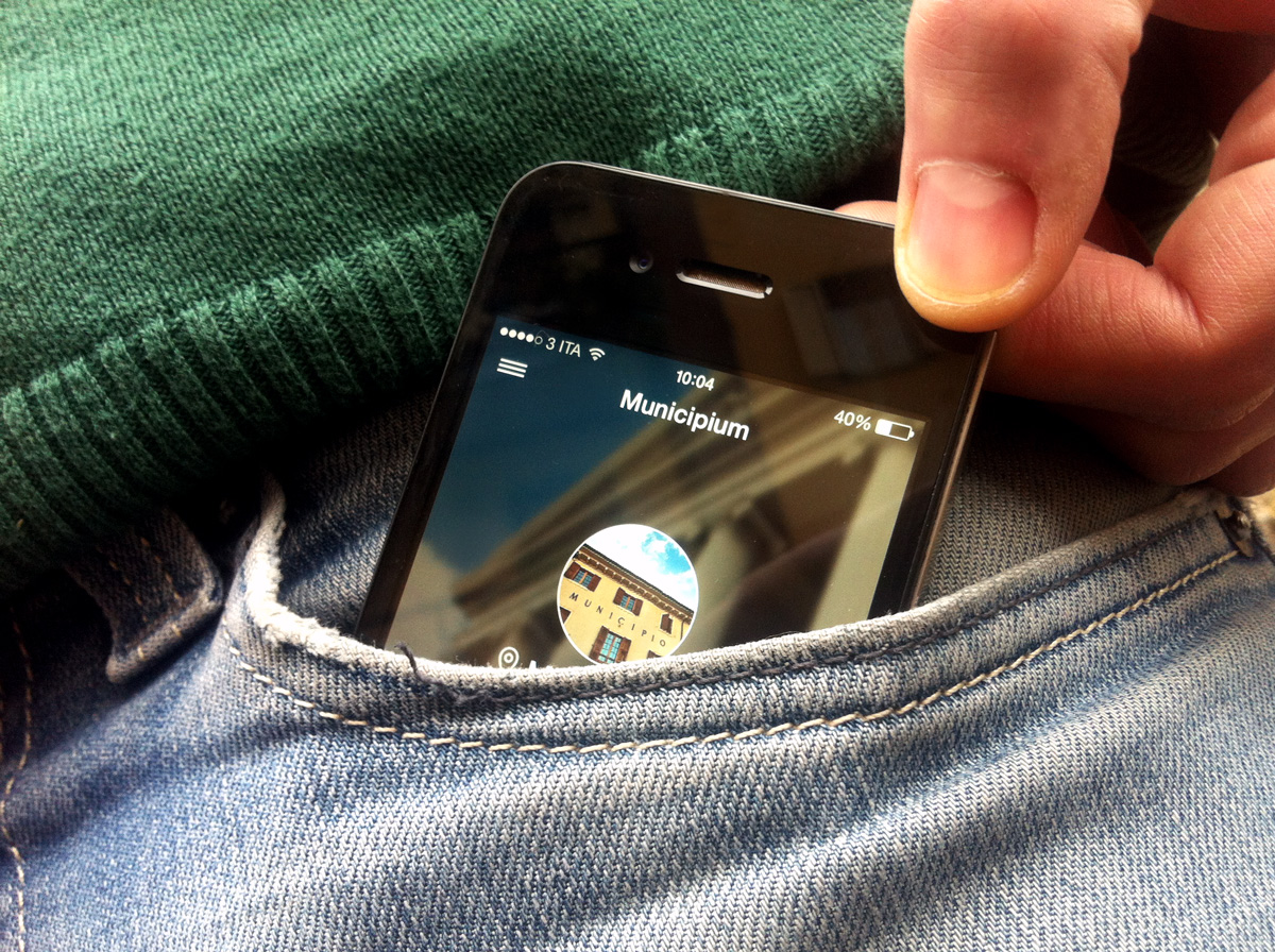 Municipium, Celle Enomondo a portata di app